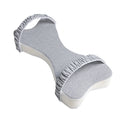Grey Stay-Put Leg Pillow with both straps open